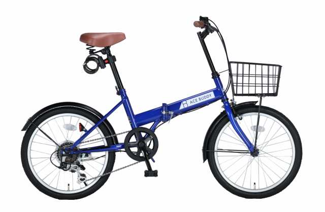 折りたたみ自転車 6段変速 20インチ カゴ・カギ・ライト付き ACE BUDDY AIT206-5【組立必要品】の通販はau PAY マーケット -  BPストア au PAY マーケット店 | au PAY マーケット－通販サイト